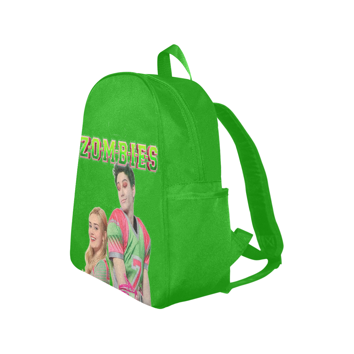 Zombies green Multi-Pocket Fabric Backpack (Model 1684)