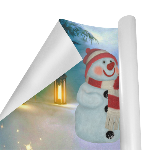 Santa Claus in the night Gift Wrapping Paper 58"x 23" (2 Rolls)