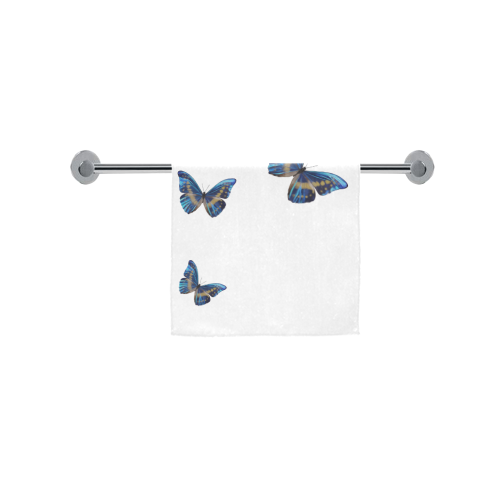 Morpho cypris butterflies painting Custom Towel 16"x28"