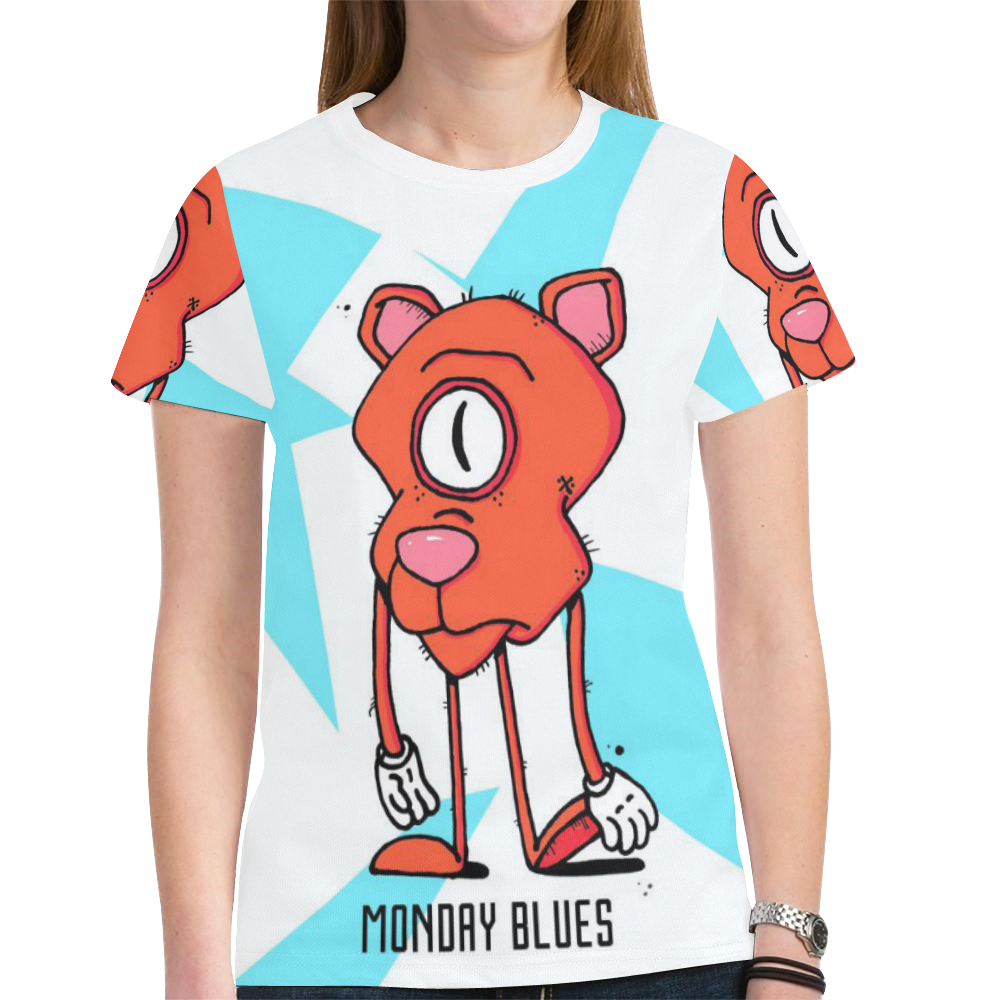 mondayblues New All Over Print T-shirt for Women (Model T45)