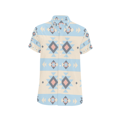 Aztec Men's All Over Print Short Sleeve Shirt (Model T53)