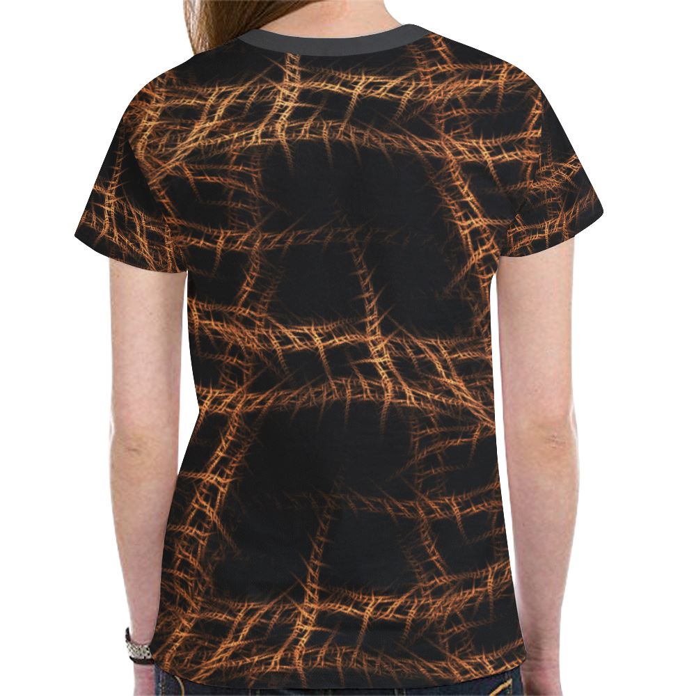 Trapped New All Over Print T-shirt for Women (Model T45)