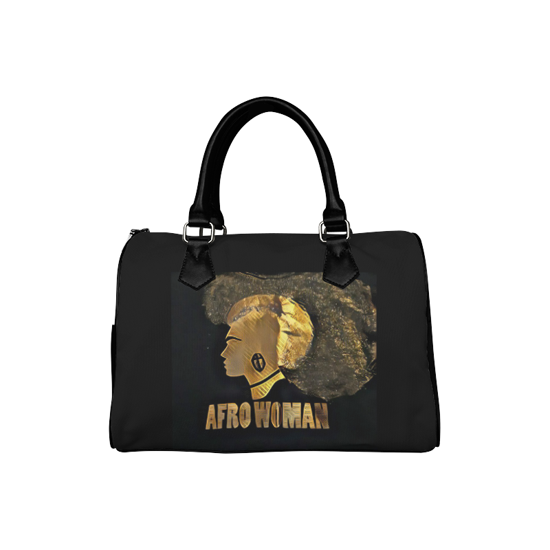 Afro Woman Handbag1 Boston Handbag (Model 1621)