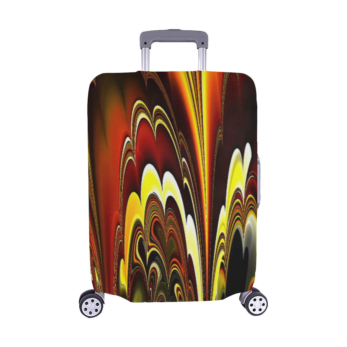 marbled fractal 417 A by JamColors Luggage Cover/Medium 22"-25"