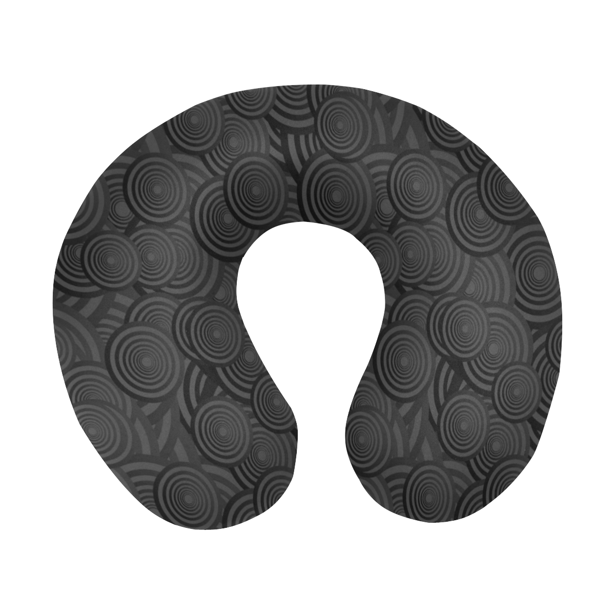 Hypnotic Black And White U-Shape Travel Pillow