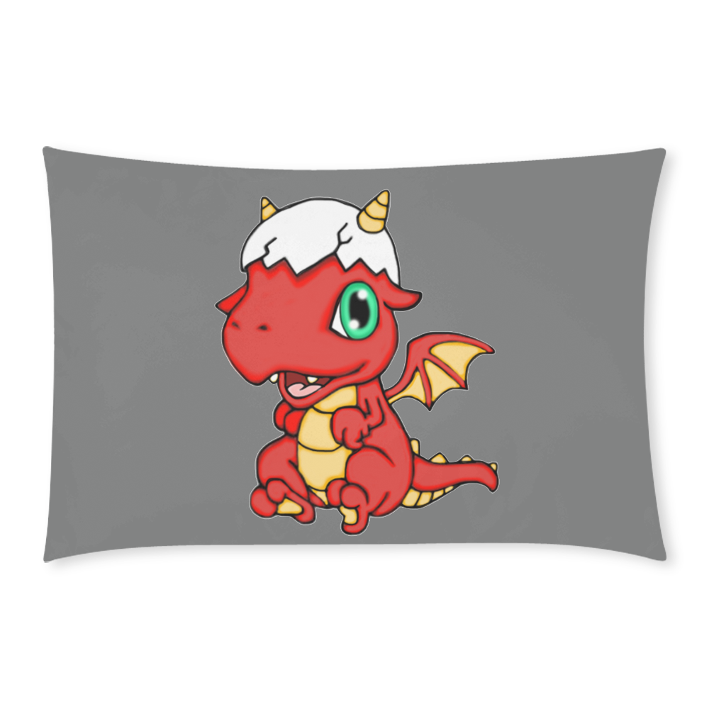 Baby Red Dragon Grey 3-Piece Bedding Set