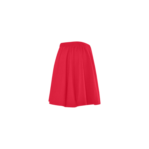 color Spanish red Mini Skating Skirt (Model D36)
