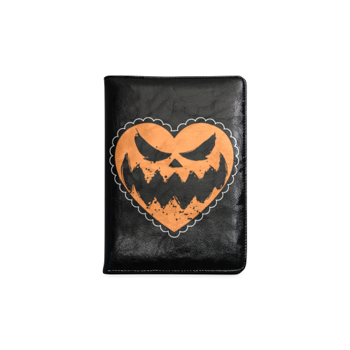 Pumpkin_face_heart_ Notebook Custom NoteBook A5