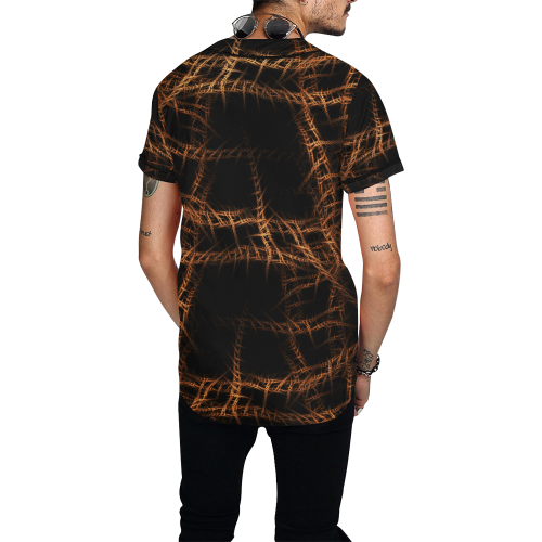 Trapped All Over Print Baseball Jersey for Men (Model T50)