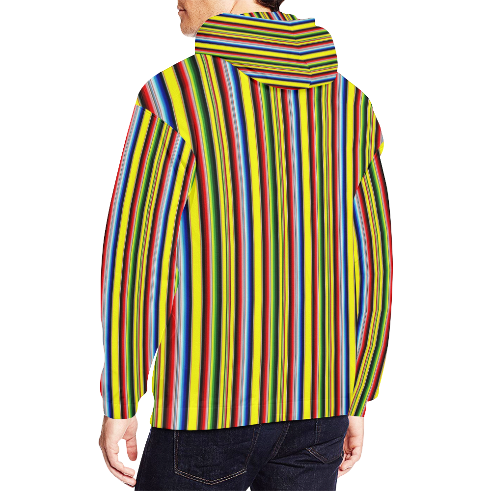 bright serape All Over Print Hoodie for Men/Large Size (USA Size) (Model H13)