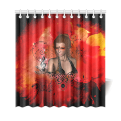 Fairy with clef Shower Curtain 69"x72"