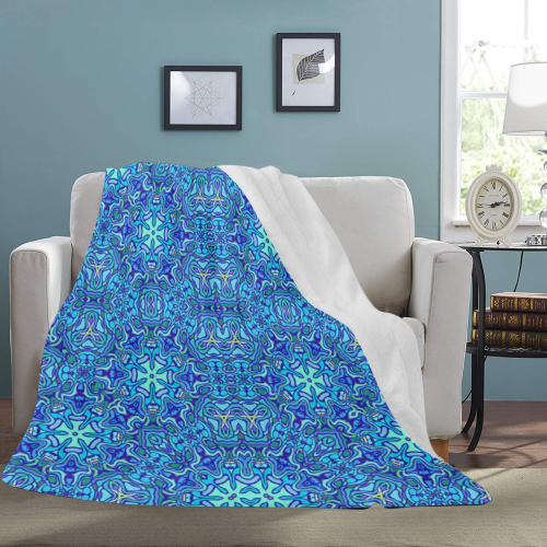 Oriental Pattern 02B by FeelGood Ultra-Soft Micro Fleece Blanket 70''x80''