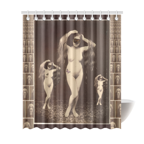The Three Muses Shower Curtain 72"x84"