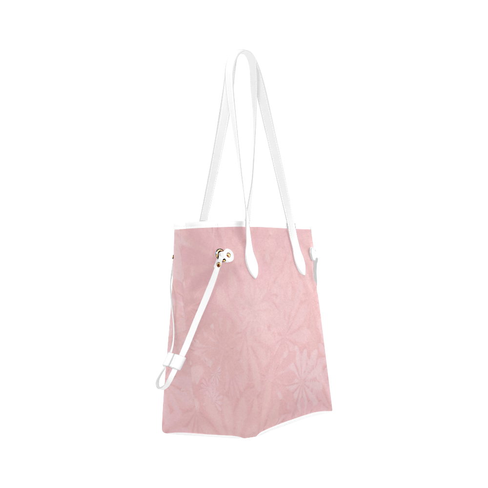 Mandys Pink Azaleas Clover Canvas Tote Bag (Model 1661)