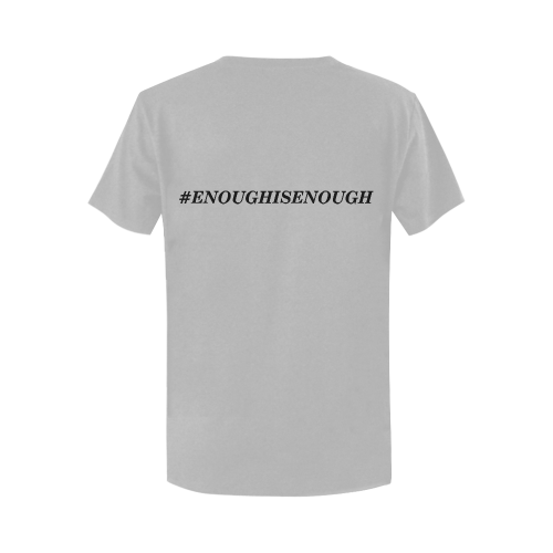 #ENOUGHISENOUGH Women's T-Shirt in USA Size (Two Sides Printing)