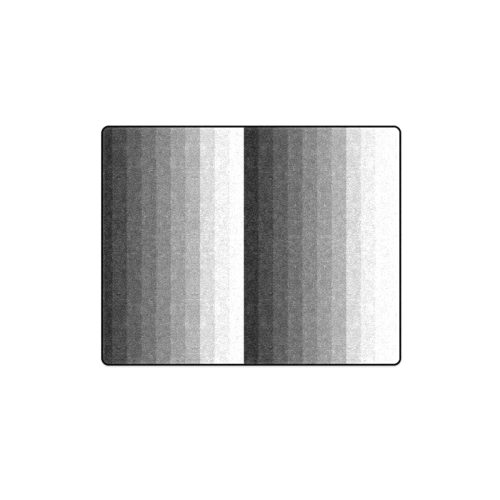 White, black, gray multicolored stripes Blanket 40"x50"