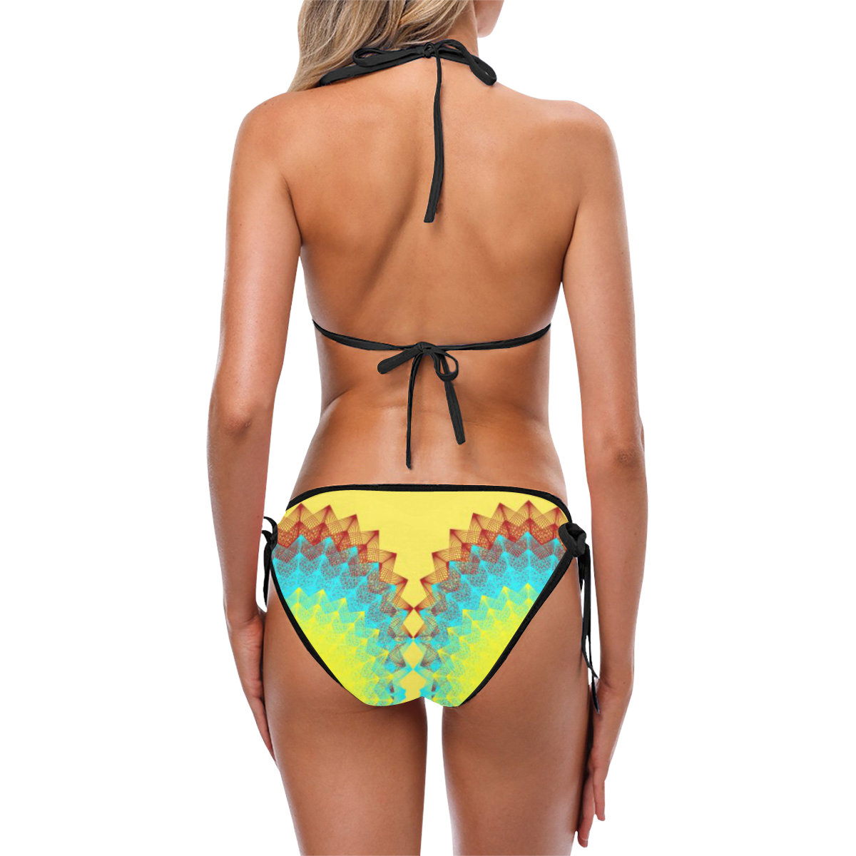 Peacock Women Swimwear Custom Bikini Swimsuit (Model S01)