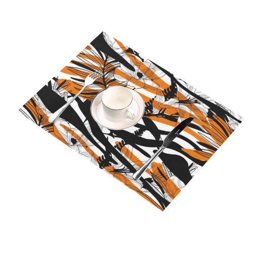 Floral Tiger Print Placemat 14’’ x 19’’ (Set of 6)