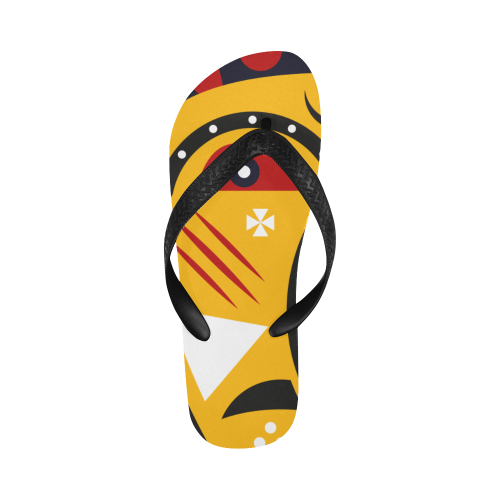 kuba tribal Flip Flops for Men/Women (Model 040)