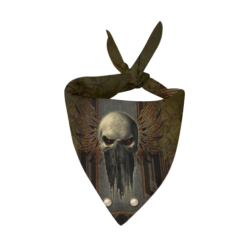 Awesome dark skull Pet Dog Bandana/Large Size