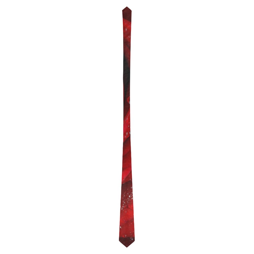 Red rosa Classic Necktie (Two Sides)