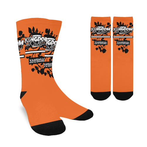 Orange Women's Custom Socks