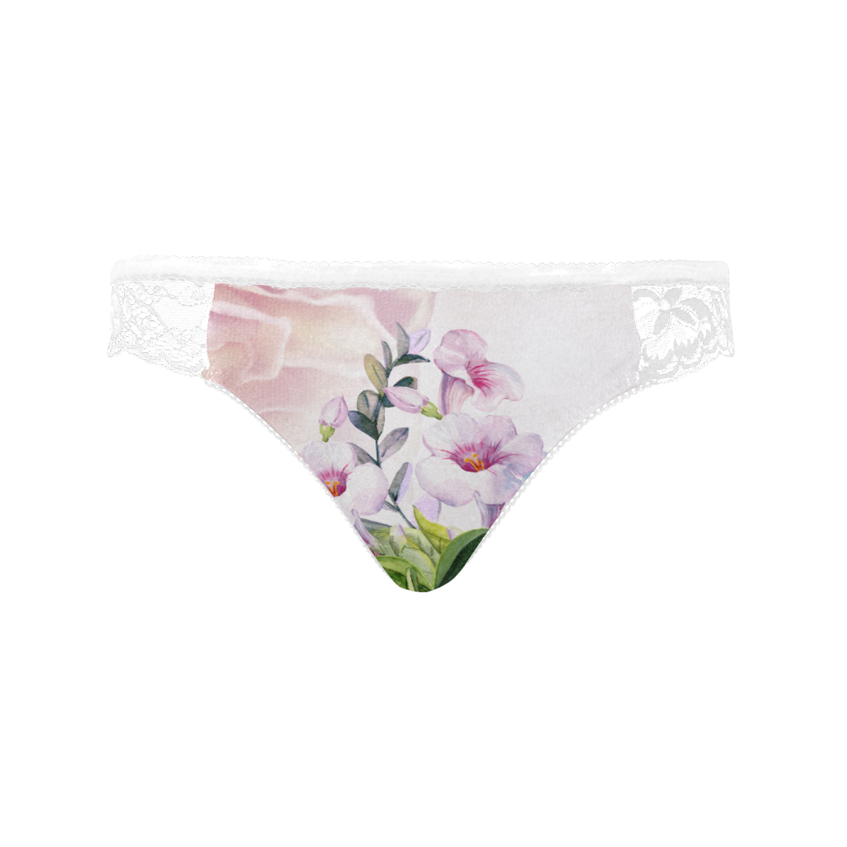 Wonderful flowers Women's Lace Panty (Model L41)