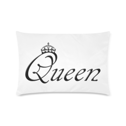 For the Queen Custom Zippered Pillow Case 16"x24"(Twin Sides)