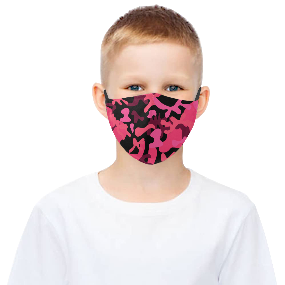 camo 1 3D Mouth Mask with Drawstring (Pack of 3) (Model M04)