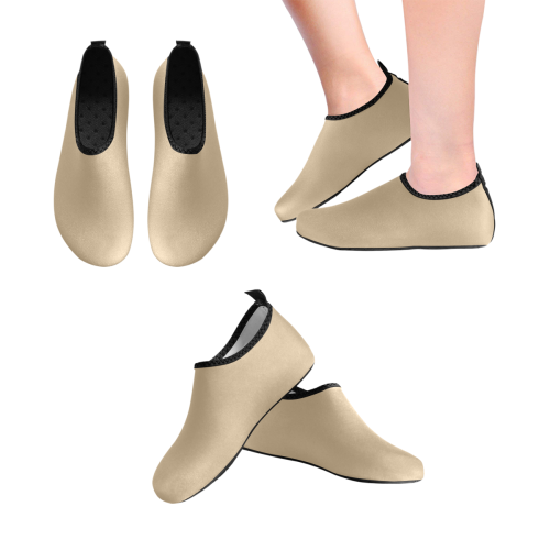 color tan Women's Slip-On Water Shoes (Model 056)