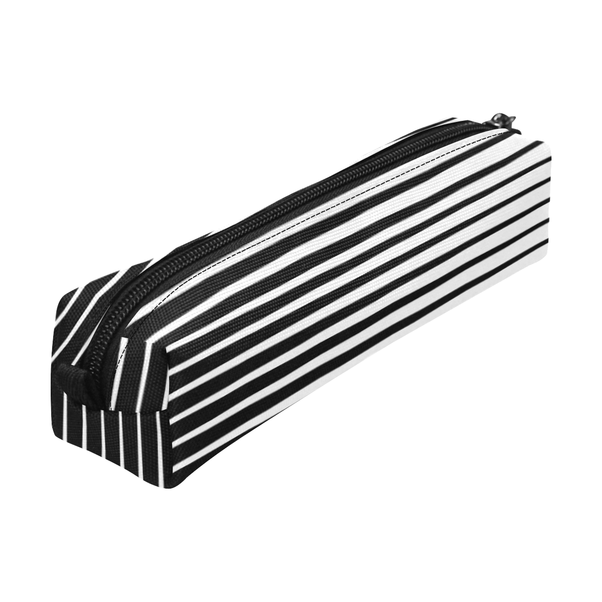 Tapered Black Stripes Pencil Pouch/Small (Model 1681)