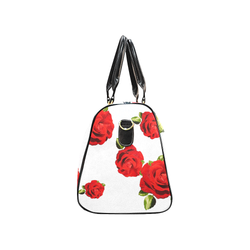 Fairlings Delight's Floral Luxury Collection- Red Rose Waterproof Travel Bag/Large 53086d New Waterproof Travel Bag/Large (Model 1639)