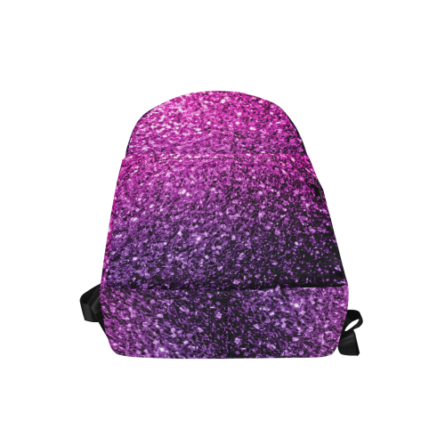 Beautiful Purple Pink Ombre glitter sparkles Unisex Classic Backpack (Model 1673)