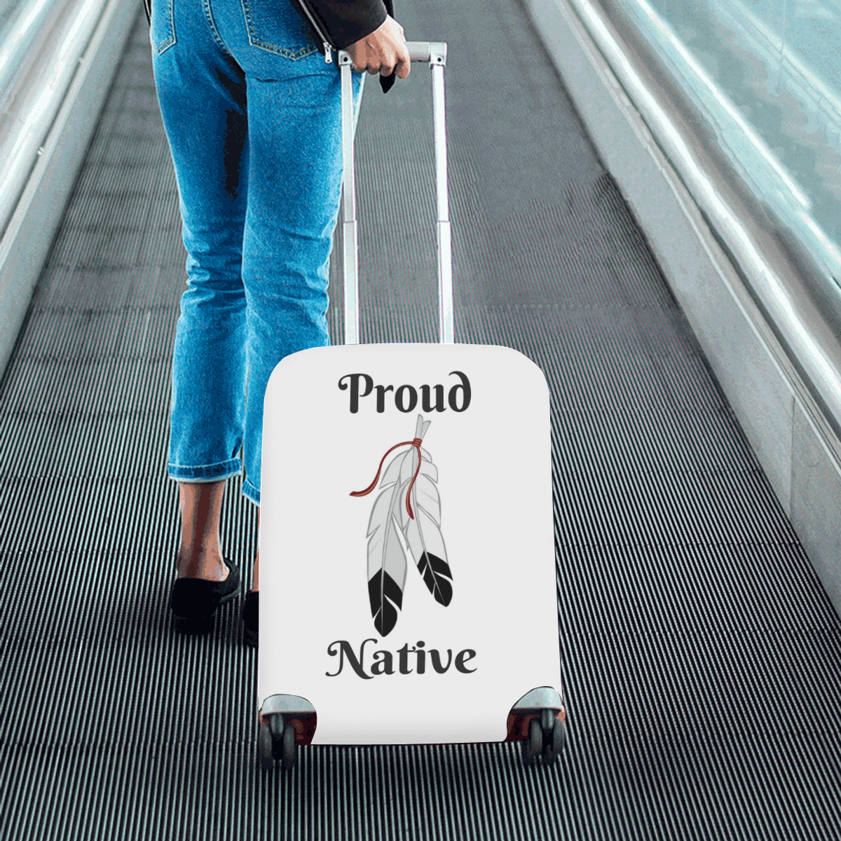 Proud Native Luggage Cover/Small 18"-21"