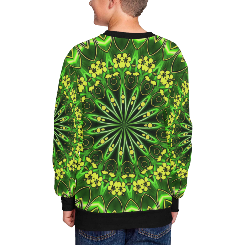 MANDALA GARDEN OF EDEN Kids' All Over Print Sweatshirt (Model H37)