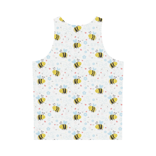 Cute Bee Pattern All Over Print Tank Top for Men (Model T43)