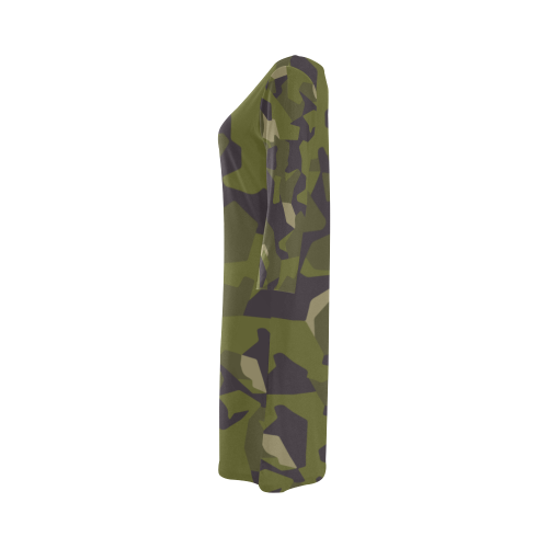 Swedish M90 woodland camouflage Round Collar Dress (D22)