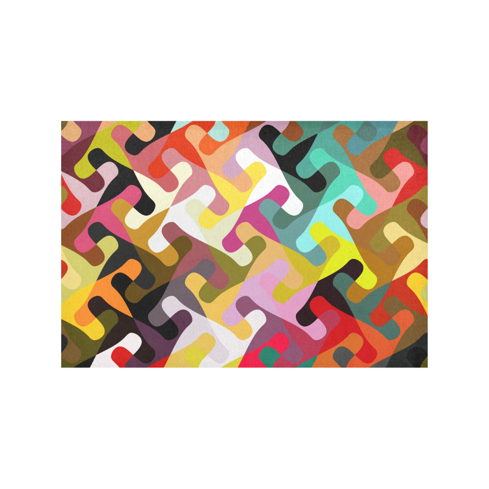 Colorful shapes Placemat 12''x18''
