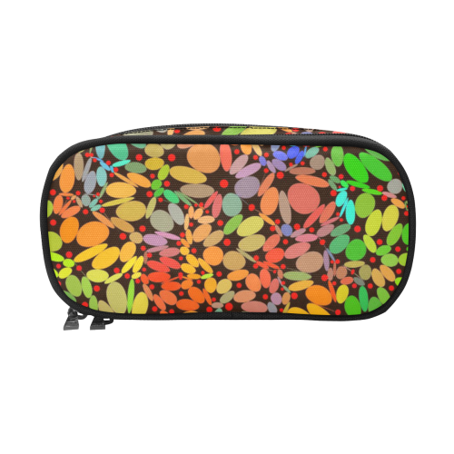 Power Flowers 318B by JamColors Pencil Pouch/Large (Model 1680)