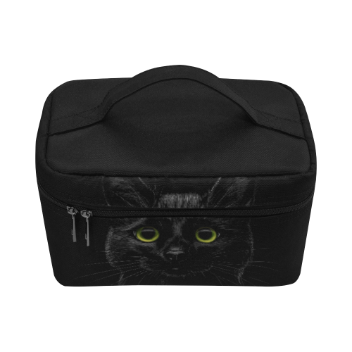 Black Cat Cosmetic Bag/Large (Model 1658)