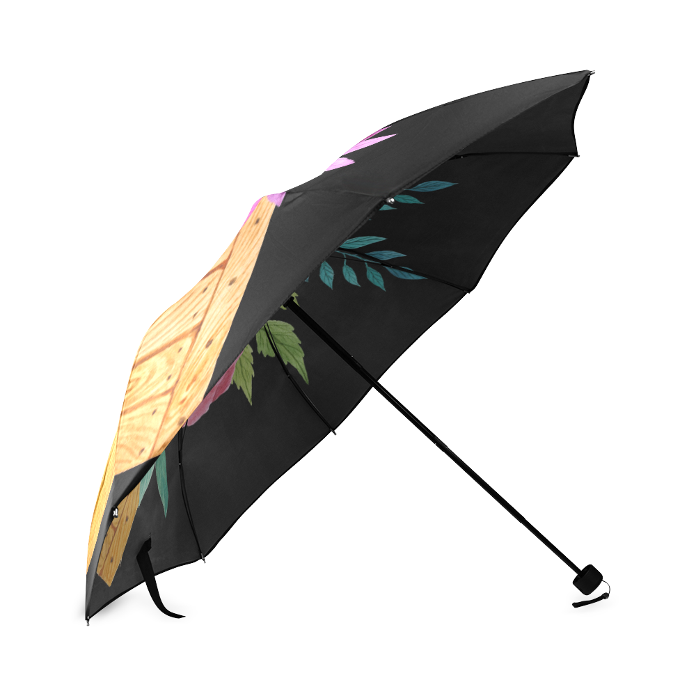 flores acuarela Foldable Umbrella (Model U01)