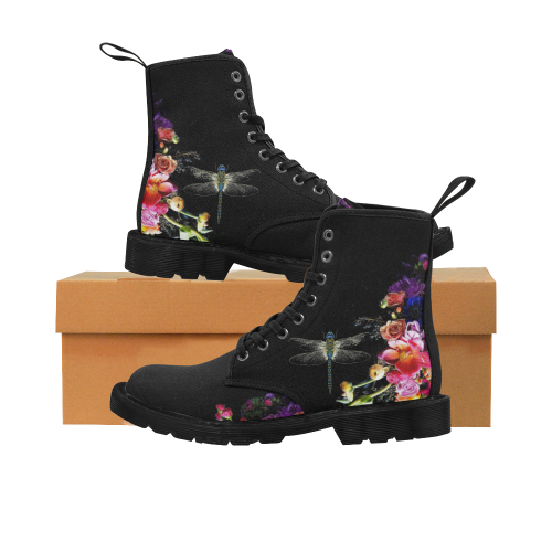 Colour Me Kim Martin Boots for Women (Black) (Model 1203H)