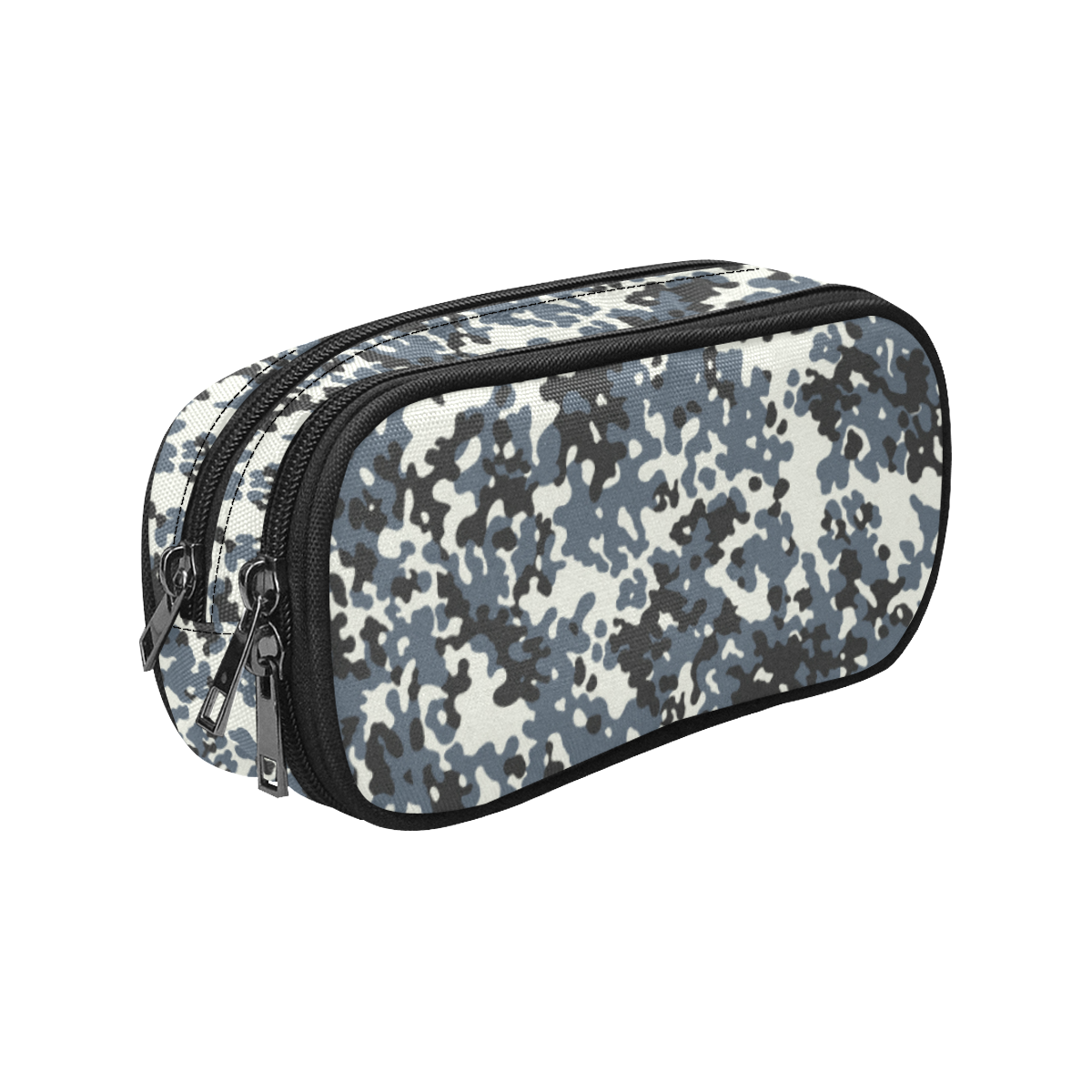 Urban City Black/Gray Digital Camouflage Pencil Pouch/Large (Model 1680)
