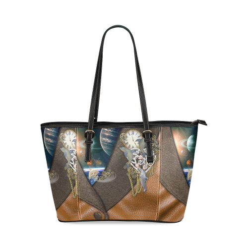 our dimension of Time Leather Tote Bag/Large (Model 1640)