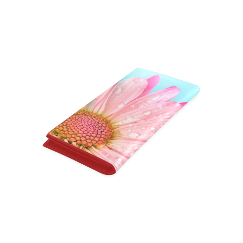 Flower Women's Leather Wallet (Model 1611)