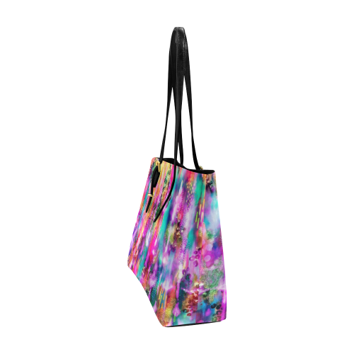 Rainbow Tie Dye Painting Mix Euramerican Tote Bag/Large (Model 1656)