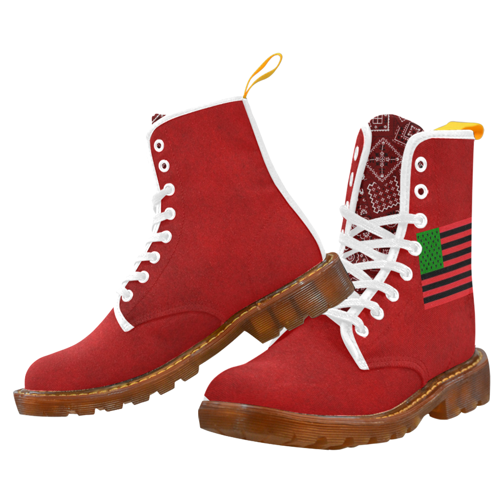 Red Summer 2020 Deco Art Doc Martin Men's High Top Collection Martin Boots For Men Model 1203H