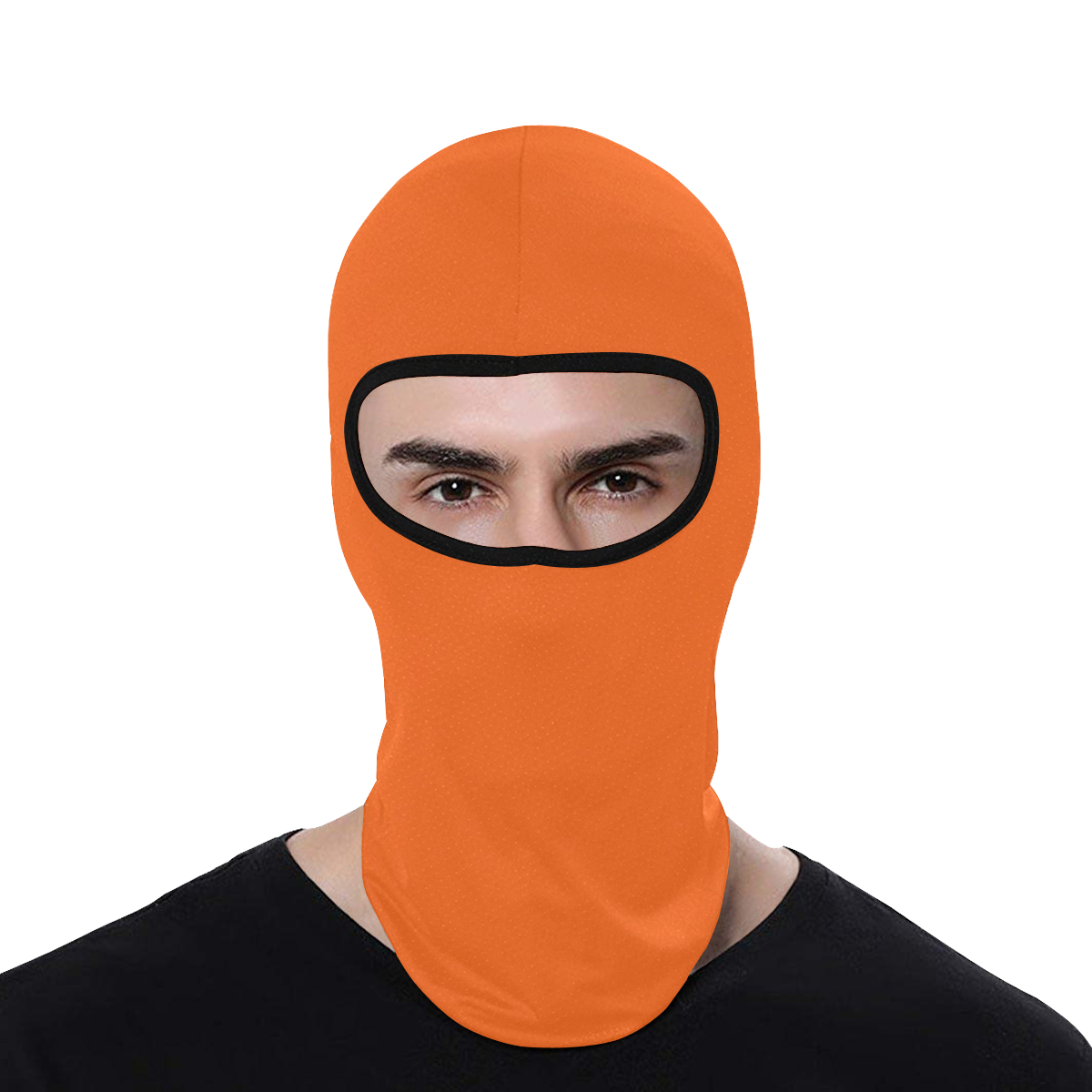 Motorcycle Face Mask orange All Over Print Balaclava