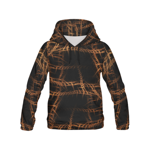 Trapped All Over Print Hoodie for Women (USA Size) (Model H13)
