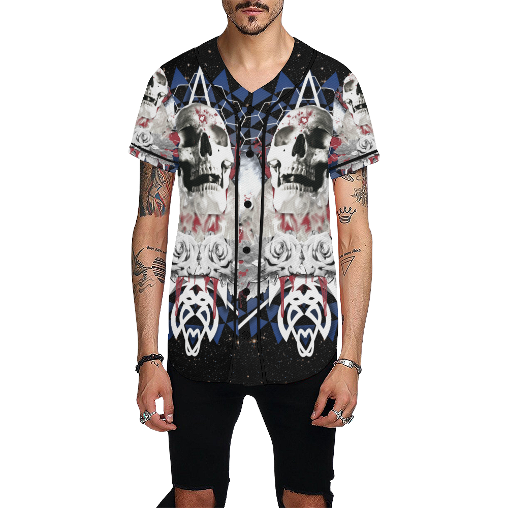Collage Departed - Gloria Sanchez All Over Print Baseball Jersey for Men (Model T50)